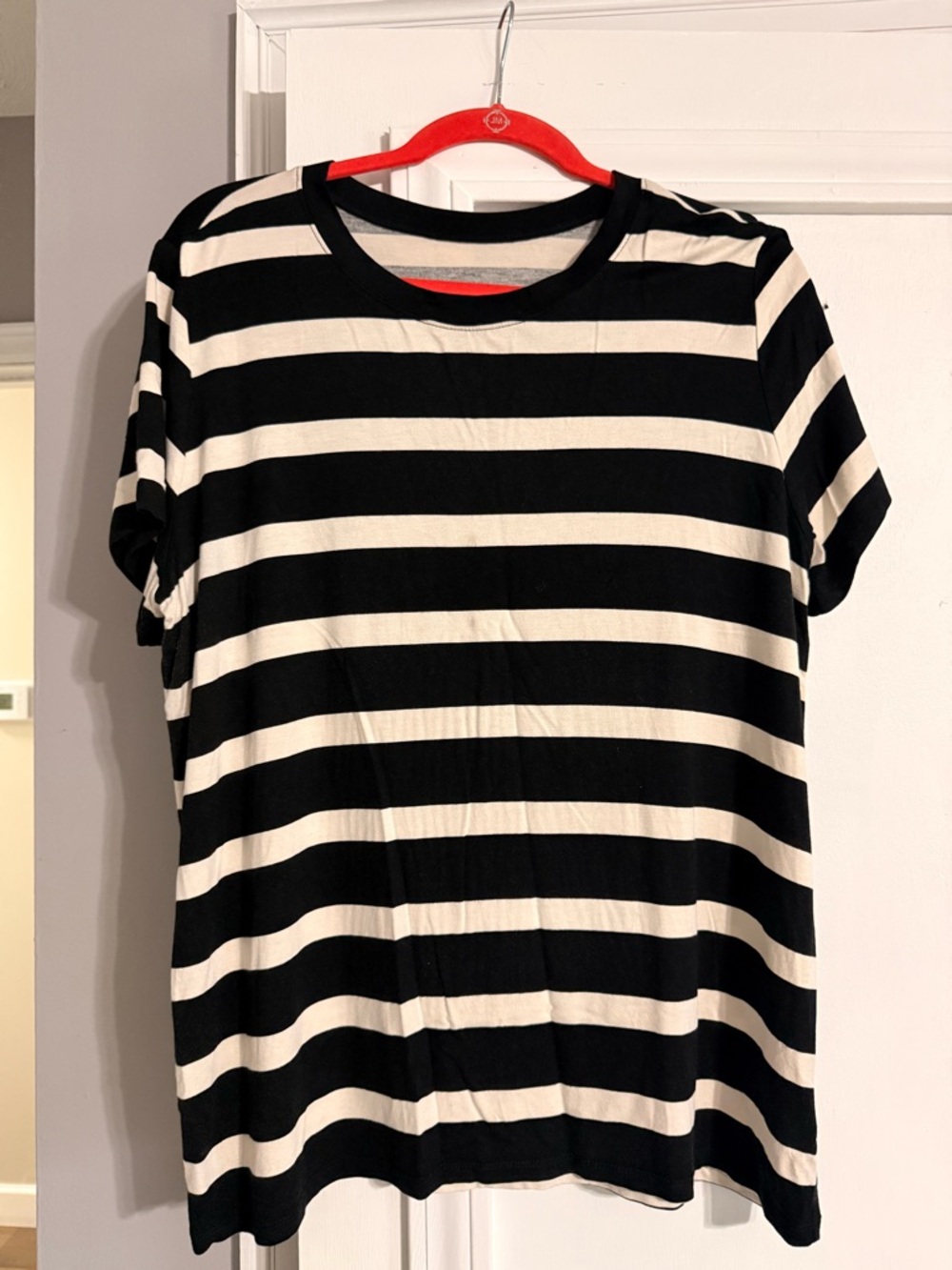 torrid Black & White Striped Supersoft Jersey Top